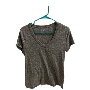 Heather grey v-neck T-shirt